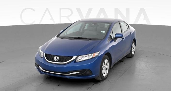 Used 2015 Blue Honda Civic LX For Sale Online  Carvana