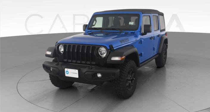 Used Blue Jeep Wrangler Unlimited For 