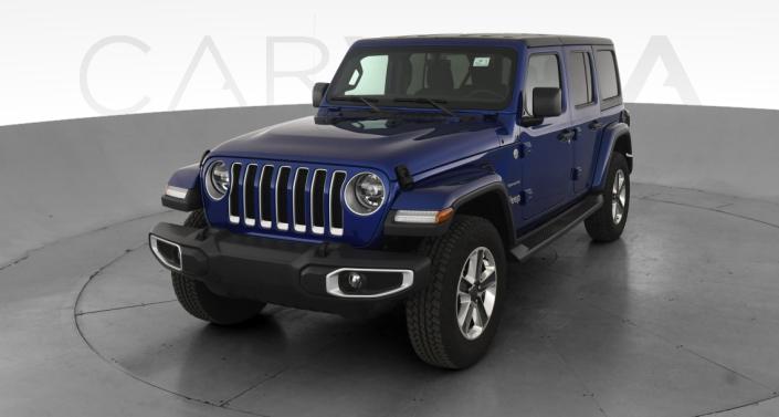 Used Blue Jeep Wrangler Unlimited for 