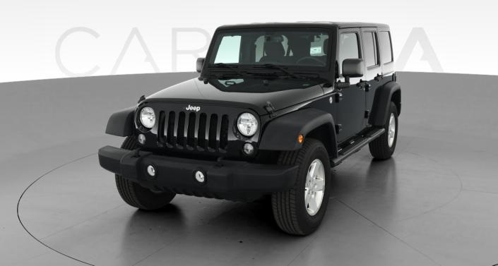 black 4 door wrangler