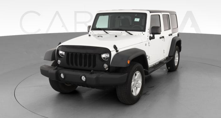 Used White Jeep Wrangler with DVD Video For Sale Online | Carvana