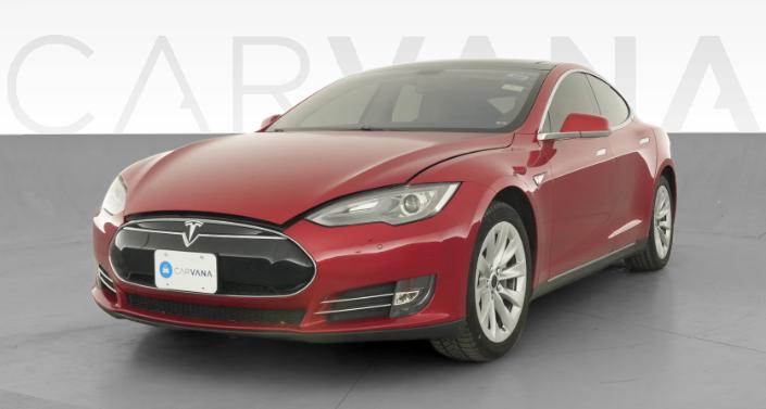 2014 Tesla Model S 85 in Red Multi-Coat — photo 1