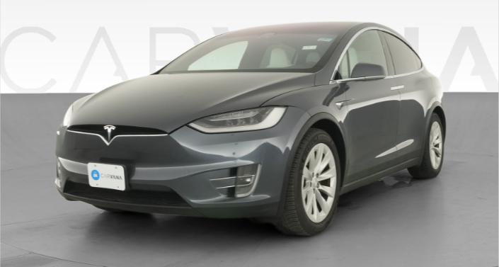 2020 Tesla Model X Long Range in Midnight Silver Metallic — photo 1