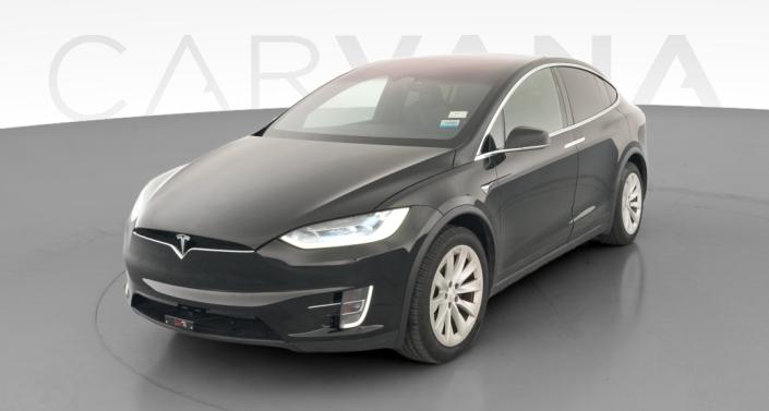 2020 Tesla Model X Long Range Plus in Solid Black — photo 1
