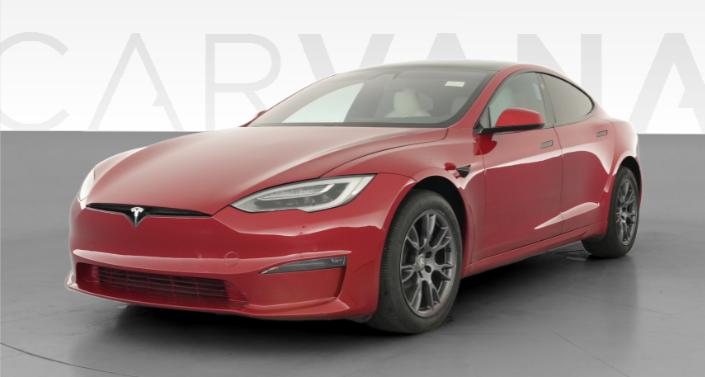 2021 Tesla Model S Long Range in Red Multi-coat — photo 1