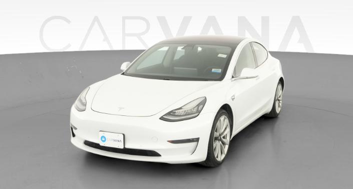 2018 Tesla Model 3 Long Range Rear-Wheel Drive in White — photo 1