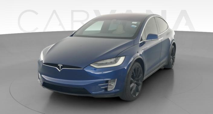 2019 Tesla Model X Long Range All-Wheel Drive in Deep Blue Metallic — photo 1