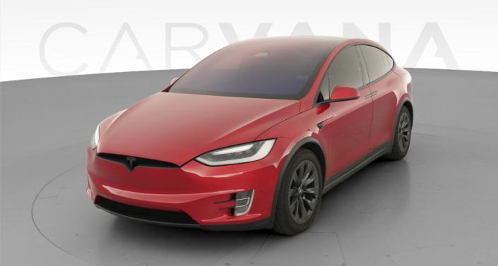 2017 Tesla Model X 75D in Red Multi-coat — photo 1