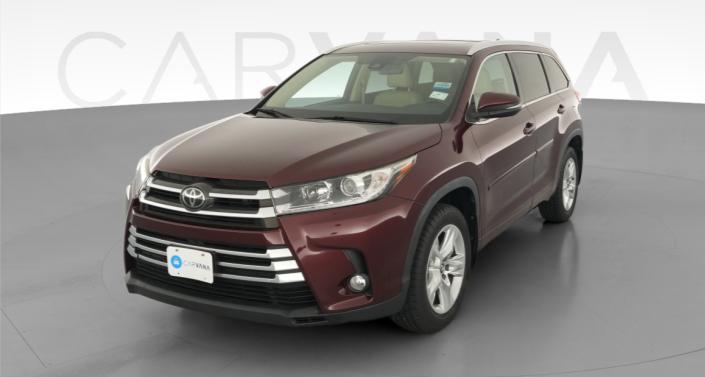 Used Toyota Highlander Limited in red for Sale Online | Carvana