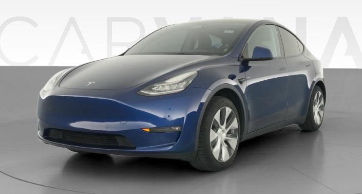 2021 Tesla Model Y Standard Range in Blue — photo 1