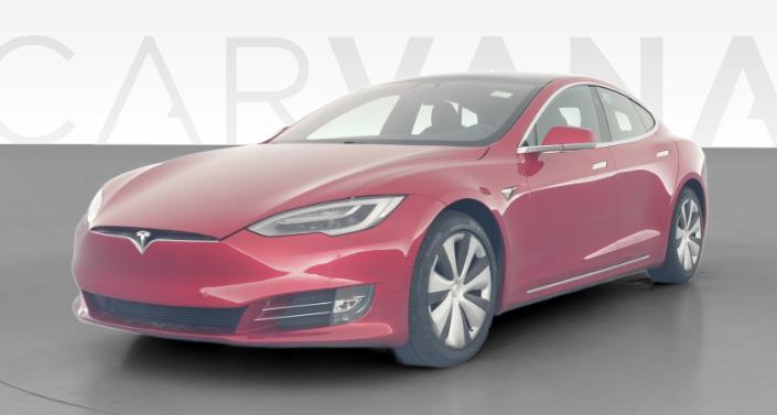 2021 Tesla Model S Long Range Plus in Red — photo 1