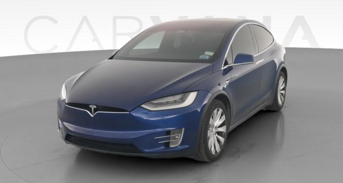 2020 Tesla Model X Long Range in Deep Blue Metallic — photo 1