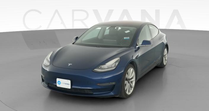 2018 Tesla Model 3 Long Range All-Wheel Drive in Blue — photo 1