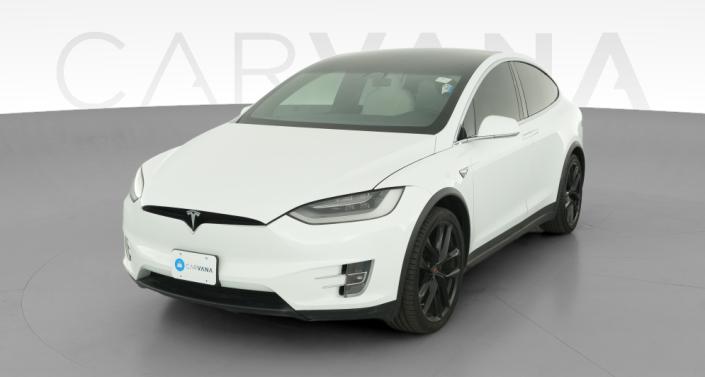 2020 Tesla Model X Long Range Plus in White — photo 1