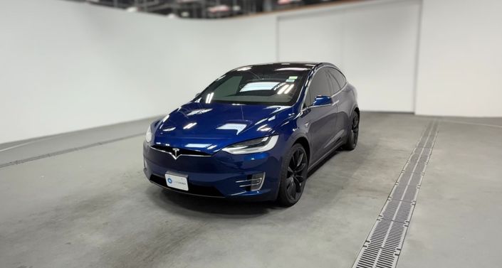 2020 Tesla Model X Long Range in Deep Blue Metallic — photo 1