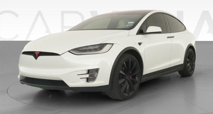 2020 Tesla Model X Performance in Pearl White Multi-coat — photo 1