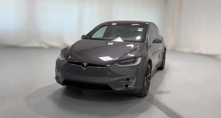 2021 Tesla Model X Long Range Plus in Midnight Silver Metallic — photo 1