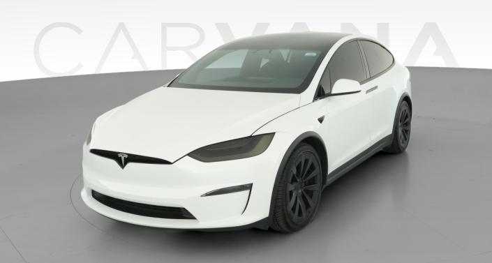 2022 Tesla Model X Plaid in Pearl White Multi-coat — photo 1