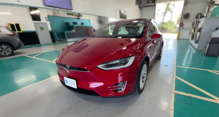 2017 Tesla Model X 90D in Red Multi-coat — photo 1