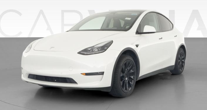 2021 Tesla Model Y Standard Range in White — photo 1