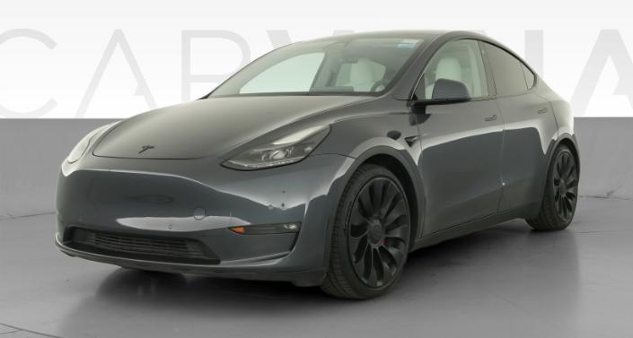 2022 Tesla Model Y Performance All-Wheel Drive in Midnight Silver Metallic — photo 1