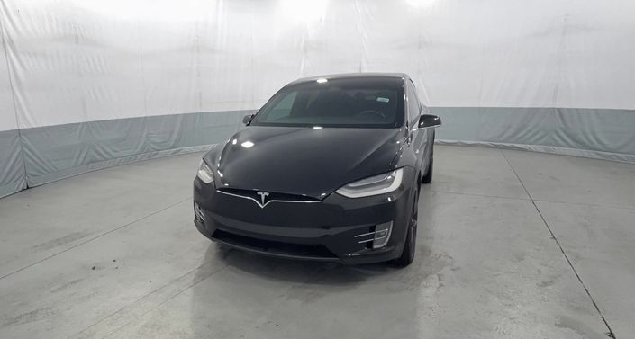 2020 Tesla Model X Long Range Plus in Solid Black — photo 1