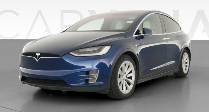 2017 Tesla Model X 75D in Deep Blue Metallic — photo 1