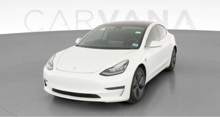 2019 Tesla Model 3 Long Range Rear-Wheel Drive in Pearl White Multi-Coat — photo 1