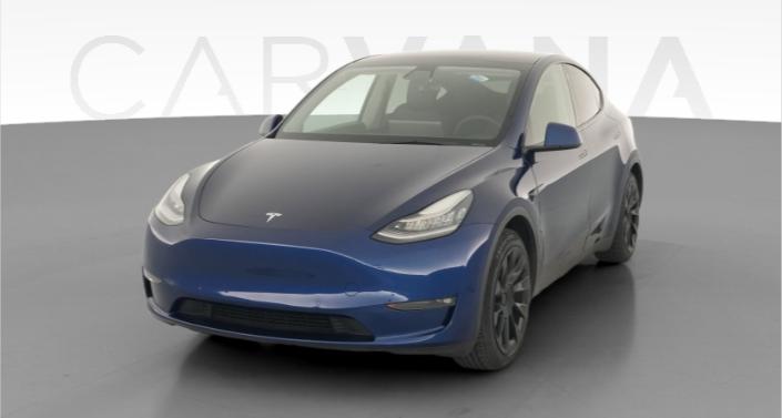 2021 Tesla Model Y Standard Range in Blue — photo 1
