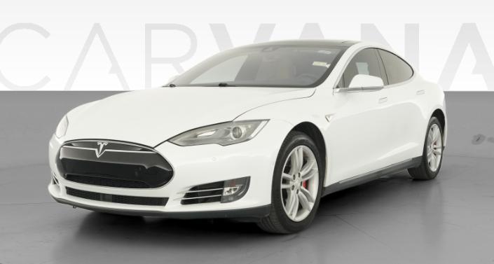 2014 Tesla Model S P85D in White — photo 1
