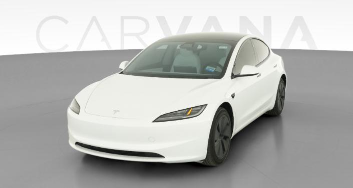 2025 Tesla Model 3 Long Range Rear-Wheel Drive in Pearl White — photo 1
