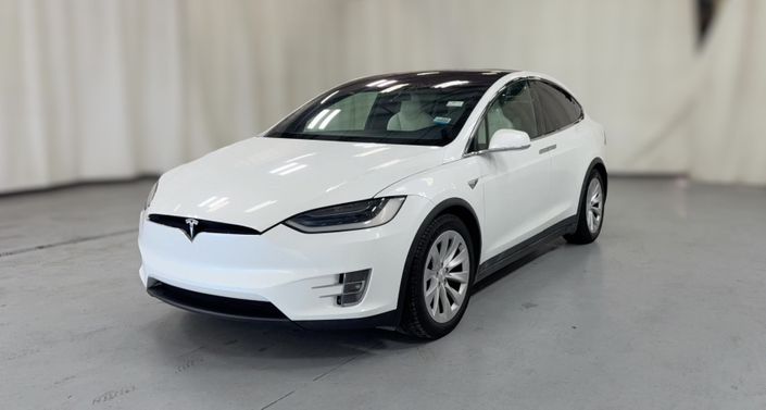 2019 Tesla Model X 75D in Pearl White Multi-coat — photo 1