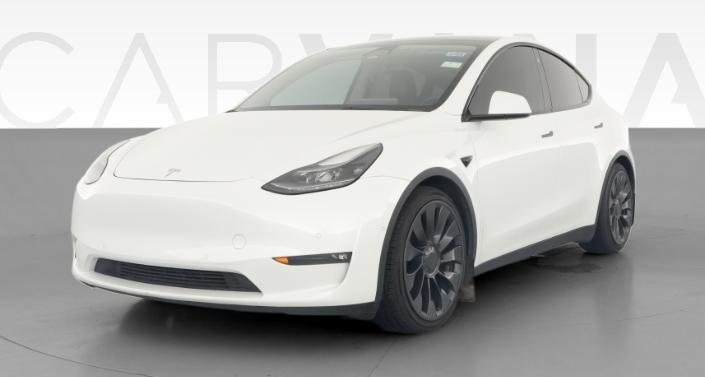 2021 Tesla Model Y Performance All-Wheel Drive in Pearl White — photo 1