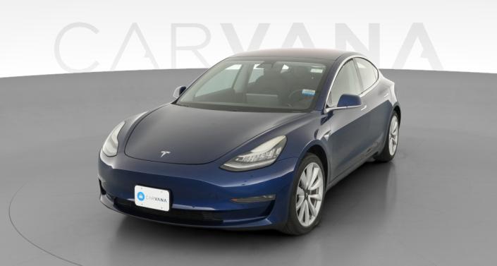 2018 Tesla Model 3 Long Range Rear-Wheel Drive in Blue — photo 1