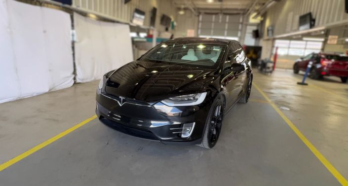 2021 Tesla Model X Long Range Plus in Solid Black — photo 1