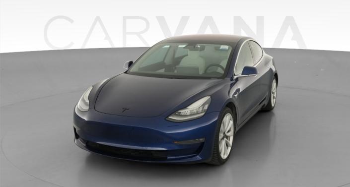 2018 Tesla Model 3 Long Range All-Wheel Drive in Deep Blue Metallic — photo 1