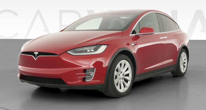 2019 Tesla Model X 100D Long Range in Red Multi-coat — photo 1