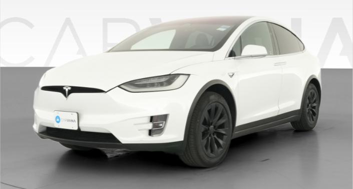 2020 Tesla Model X Long Range in Pearl White Multi-Coat — photo 1