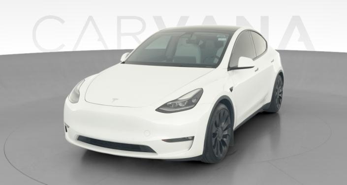 2021 Tesla Model Y Performance All-Wheel Drive in White — photo 1
