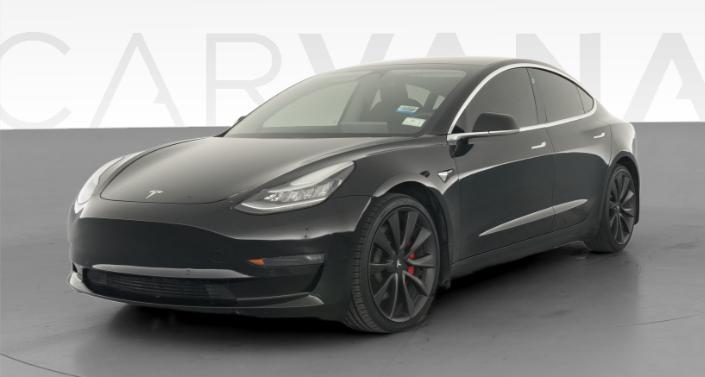 2020 Tesla Model 3 Performance in Solid Black — photo 1