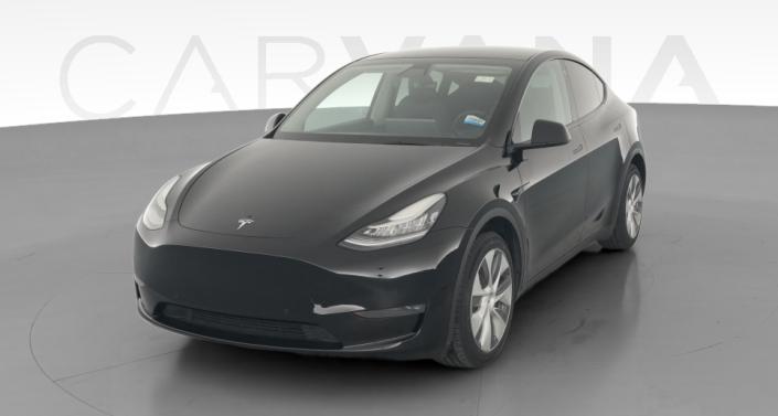 2022 Tesla Model Y Long Range All-Wheel Drive in Solid Black — photo 1