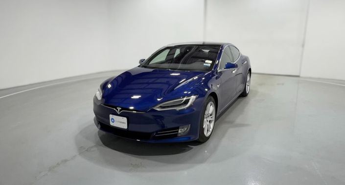 2020 Tesla Model S Long Range Plus in Deep Blue Metallic — photo 1