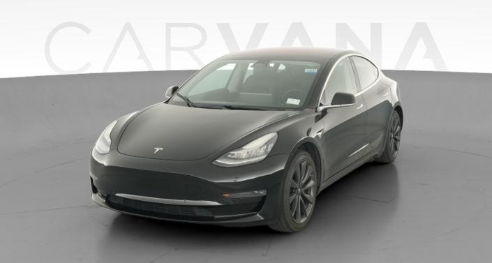 2018 Tesla Model 3 Long Range Rear-Wheel Drive in Solid Black — photo 1