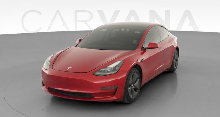 2021 Tesla Model 3 Standard Range Plus Red