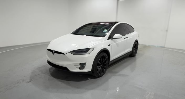 2019 Tesla Model X Long Range in Pearl White Multi-coat — photo 1