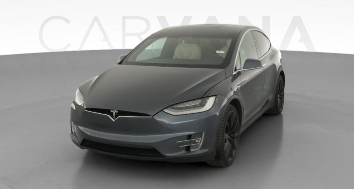 2020 Tesla Model X Long Range Plus in Midnight Silver Metallic — photo 1