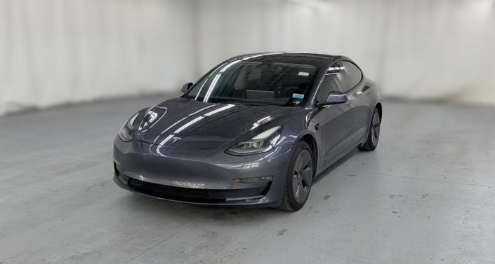 2022 Tesla Model 3 Long Range All-Wheel Drive in Midnight Silver Metallic — photo 1