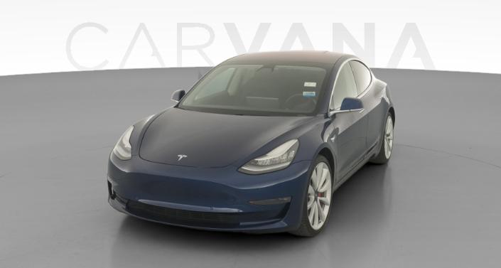 2019 Tesla Model 3 Performance All-Wheel Drive in Deep Blue Metallic — photo 1