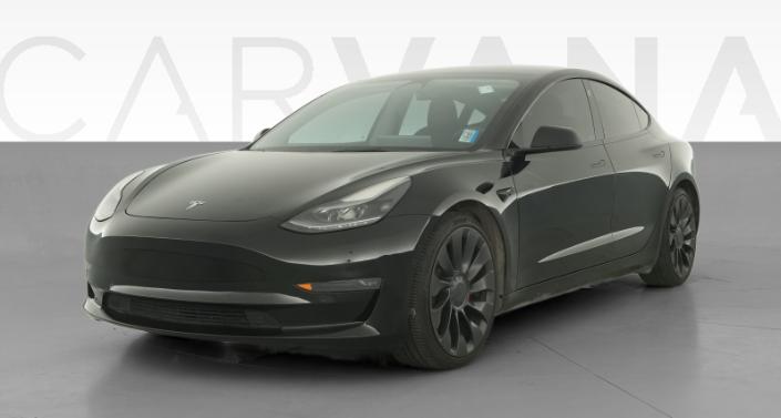 2022 Tesla Model 3 Performance in Ebony Twilight Metallic — photo 1