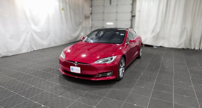 2020 Tesla Model S Long Range Plus in Red — photo 1